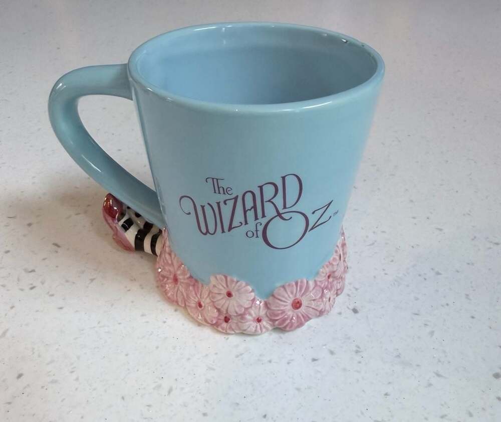 The Wizard of Oz Ding Dong The Witch is Dead Ceramic Mug w/ Ruby Slipper Handle